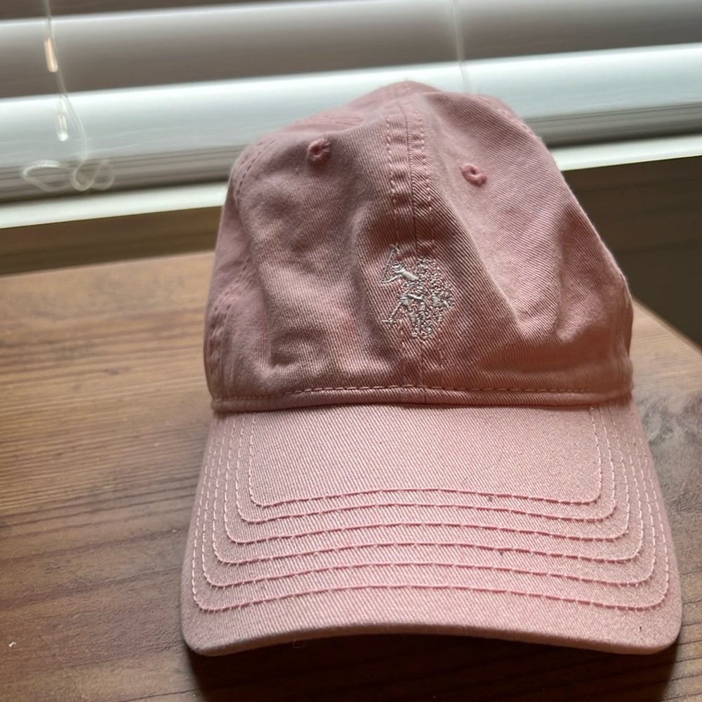 Pink polo hat